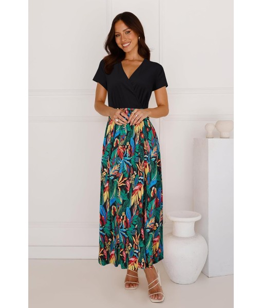 Newshows Women Summer 2025 Maxi Dress Vacation Floral Spaghetti Strap Spring Casual Boho Split Beach Long Flowy Sundress