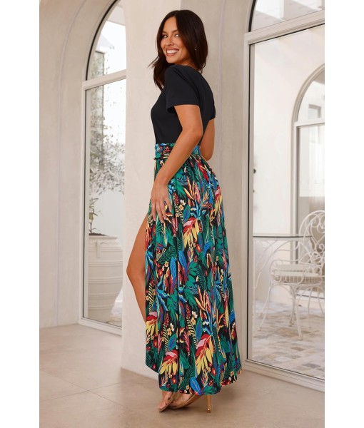 Newshows Women Summer 2025 Maxi Dress Vacation Floral Spaghetti Strap Spring Casual Boho Split Beach Long Flowy Sundress