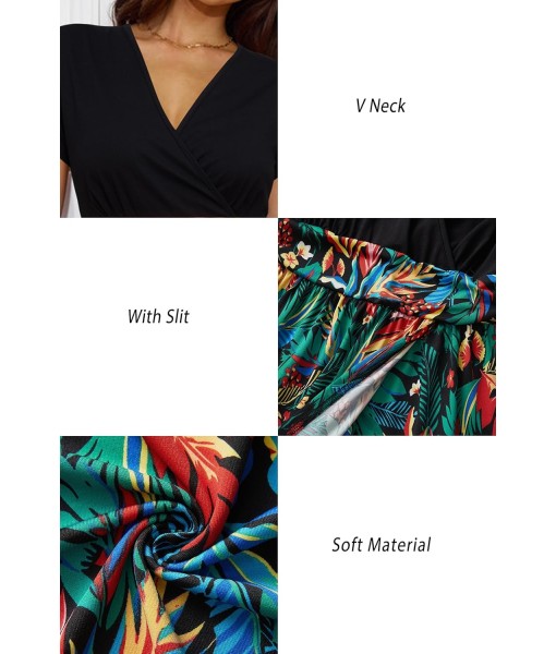 Newshows Women Summer 2025 Maxi Dress Vacation Floral Spaghetti Strap Spring Casual Boho Split Beach Long Flowy Sundress