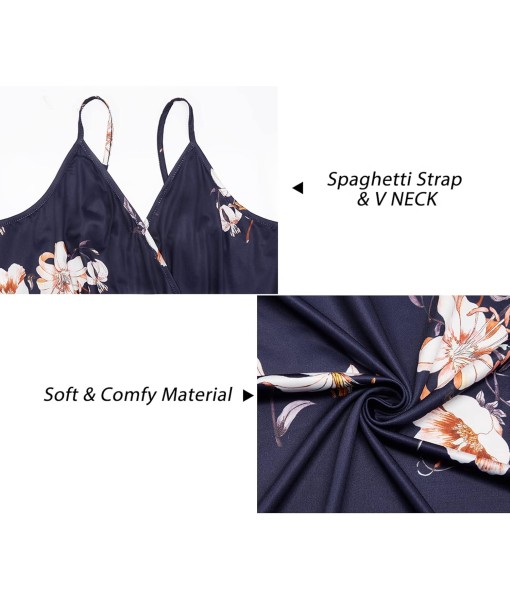 Newshows Women Summer 2025 Maxi Dress Vacation Floral Spaghetti Strap Spring Casual Boho Split Beach Long Flowy Sundress