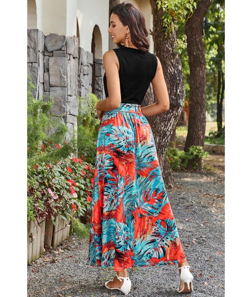 Newshows Women Summer 2025 Maxi Dress Vacation Floral Spaghetti Strap Spring Casual Boho Split Beach Long Flowy Sundress