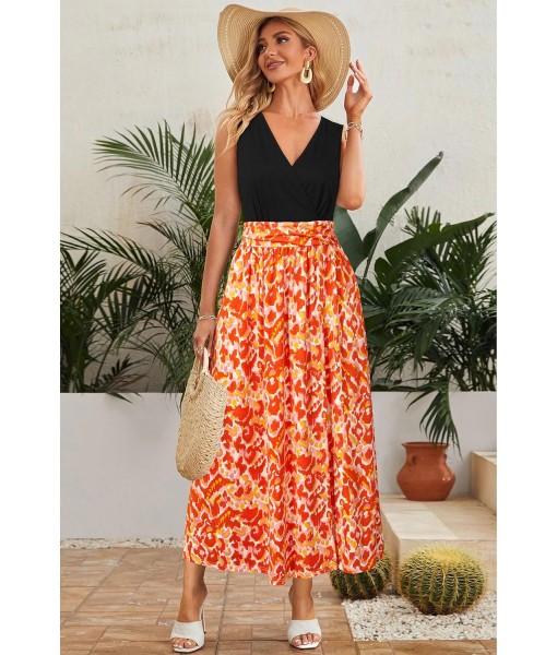 Newshows Women Summer 2025 Maxi Dress Vacation Floral Spaghetti Strap Spring Casual Boho Split Beach Long Flowy Sundress