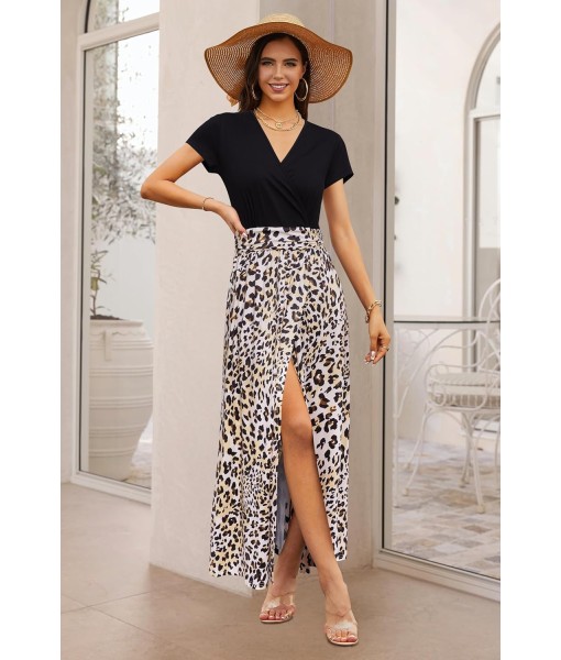 Newshows Women Summer 2025 Maxi Dress Vacation Floral Spaghetti Strap Spring Casual Boho Split Beach Long Flowy Sundress