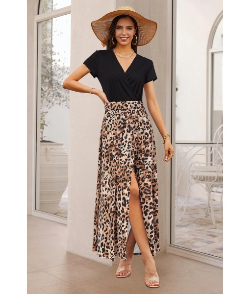 Newshows Women Summer 2025 Maxi Dress Vacation Floral Spaghetti Strap Spring Casual Boho Split Beach Long Flowy Sundress