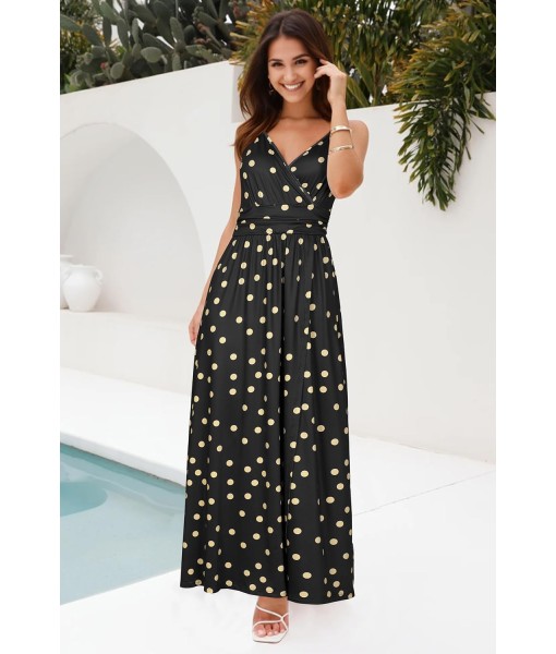 Newshows Women Summer 2025 Maxi Dress Vacation Floral Spaghetti Strap Spring Casual Boho Split Beach Long Flowy Sundress