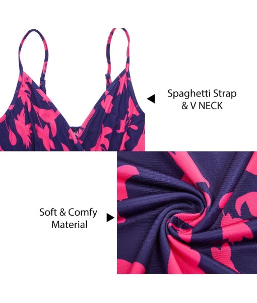 Newshows Women Summer 2025 Maxi Dress Vacation Floral Spaghetti Strap Spring Casual Boho Split Beach Long Flowy Sundress