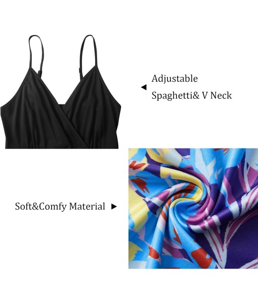 Newshows Women Summer 2025 Maxi Dress Vacation Floral Spaghetti Strap Spring Casual Boho Split Beach Long Flowy Sundress