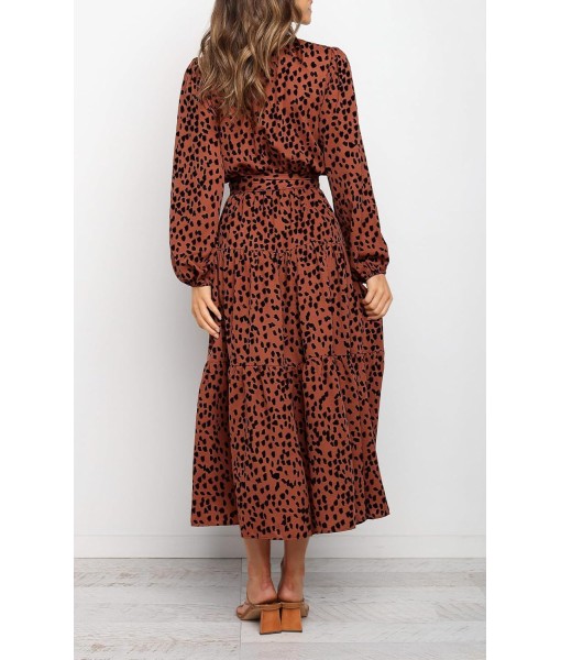 PRETTYGARDEN Womens Spring Long Sleeve Wrap V Neck Ruffle Floral Maxi Dress Casual Tie Waist Boho Chiffon Flowy Long Dresses