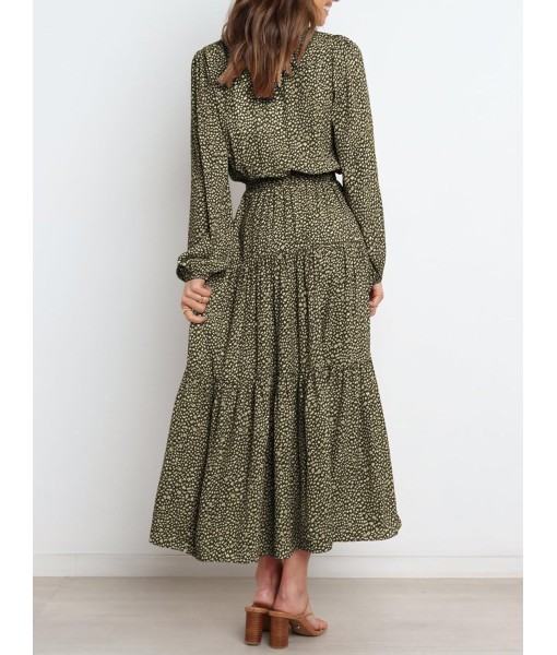 PRETTYGARDEN Womens Spring Long Sleeve Wrap V Neck Ruffle Floral Maxi Dress Casual Tie Waist Boho Chiffon Flowy Long Dresses