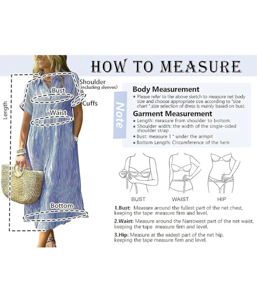 ebossy Women's Boho Striped Shirt Dress Button Up Side Slit Loose Mid Long Cotton Dress with Pockets