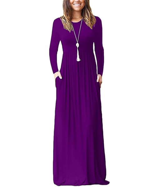 Hount Women's Summer Sleeveless Striped Flowy Casual Long Maxi Dress with Pockets