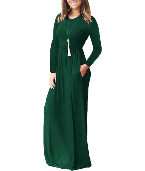 Hount Women's Summer Sleeveless Striped Flowy Casual Long Maxi Dress with Pockets