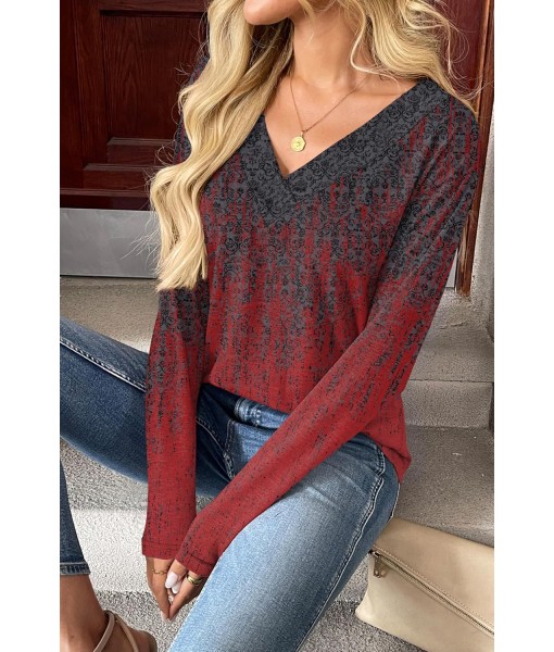 Zeagoo Women Long Sleeve Tops Dressy Casual V Neck Tshirts Basics Tee 2025 Fall Trendy Clothes