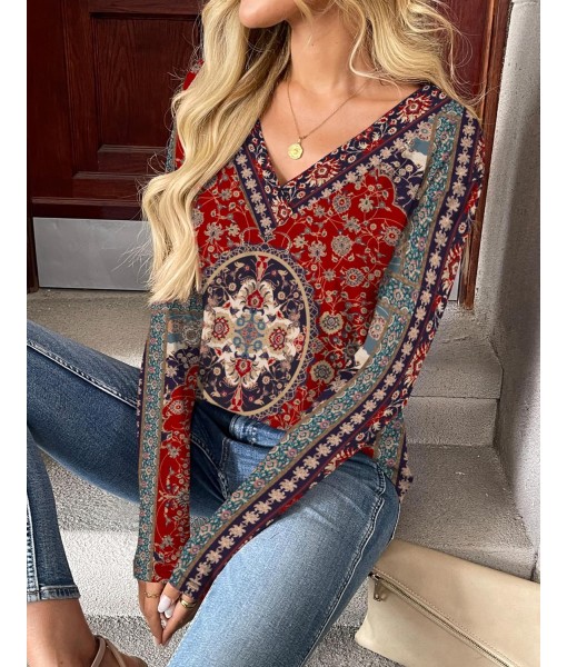 Zeagoo Women Long Sleeve Tops Dressy Casual V Neck Tshirts Basics Tee 2025 Fall Trendy Clothes