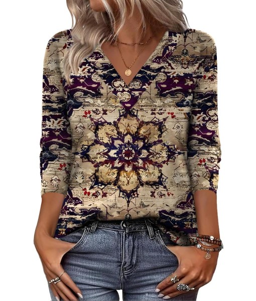 Zeagoo Women Long Sleeve Tops Dressy Casual V Neck Tshirts Basics Tee 2025 Fall Trendy Clothes