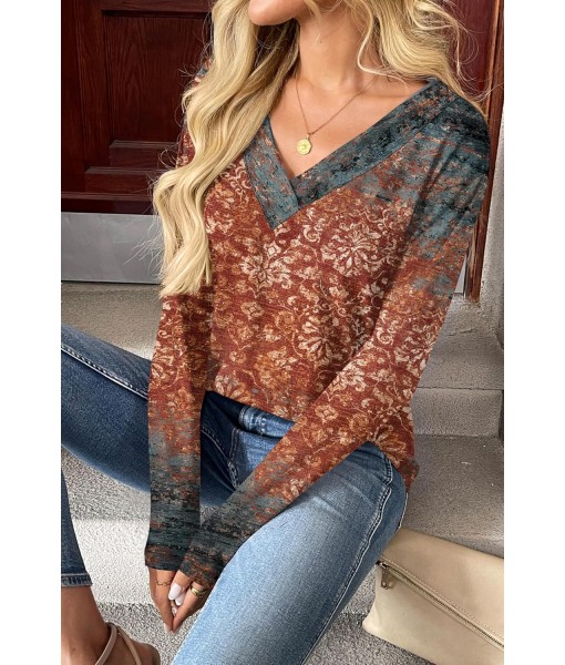 Zeagoo Women Long Sleeve Tops Dressy Casual V Neck Tshirts Basics Tee 2025 Fall Trendy Clothes