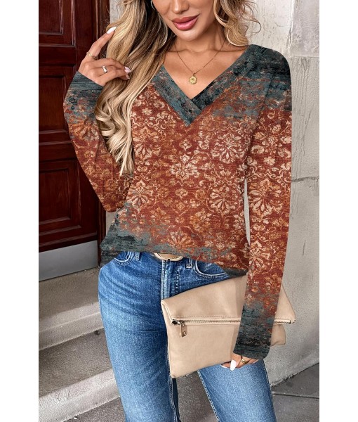 Zeagoo Women Long Sleeve Tops Dressy Casual V Neck Tshirts Basics Tee 2025 Fall Trendy Clothes
