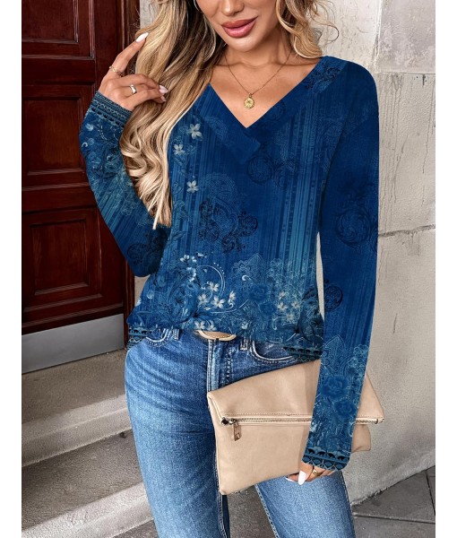 Zeagoo Women Long Sleeve Tops Dressy Casual V Neck Tshirts Basics Tee 2025 Fall Trendy Clothes