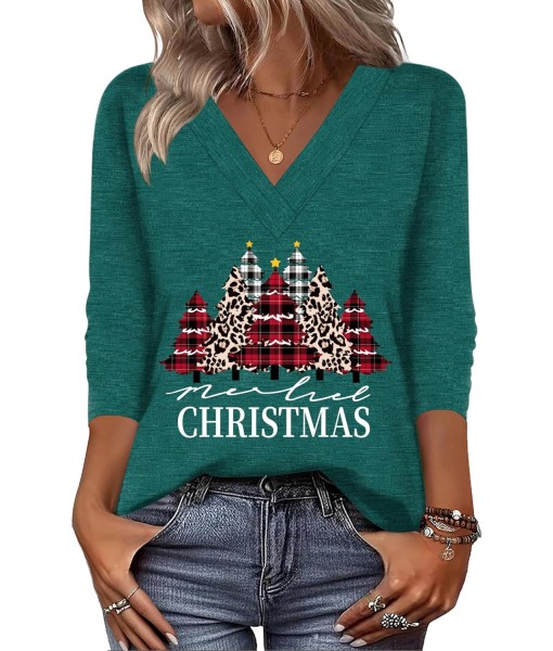 Zeagoo Women Long Sleeve Tops Dressy Casual V Neck Tshirts Basics Tee 2025 Fall Trendy Clothes
