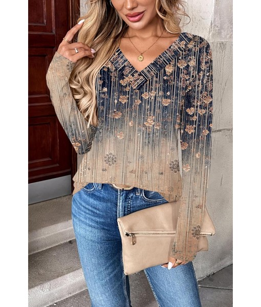 Zeagoo Women Long Sleeve Tops Dressy Casual V Neck Tshirts Basics Tee 2025 Fall Trendy Clothes