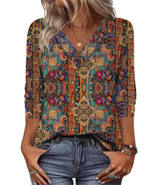 Zeagoo Women Long Sleeve Tops Dressy Casual V Neck Tshirts Basics Tee 2025 Fall Trendy Clothes