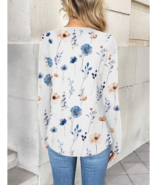 Zeagoo Women Long Sleeve Tops Dressy Casual V Neck Tshirts Basics Tee 2025 Fall Trendy Clothes