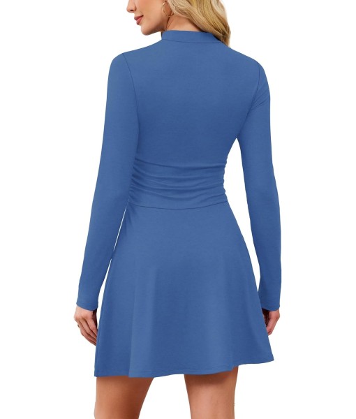 OFEEFAN Long Sleeve Dress Fall Homecoming Formal Party Club Mini Dresses Date Outfits