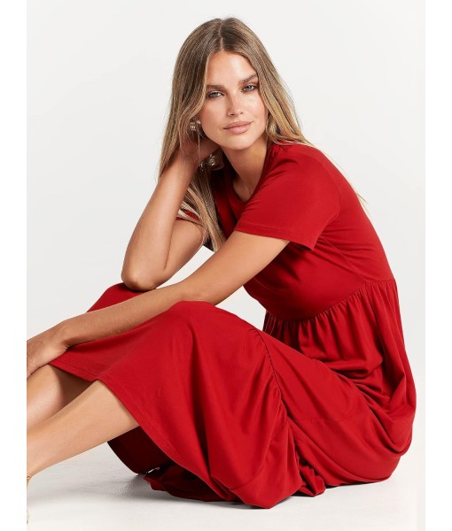ANRABESS Womens 2025 Summer Casual Maxi Dress A line Tiered Flowy Short Sleeve Crewneck T Shirt Beach Travel Long Dresses