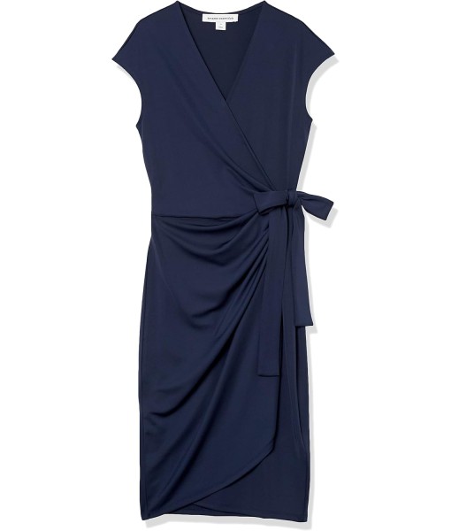 Amazon Essentials Women's Classic Cap Sleeve Wrap Dress (Available in Plus Size)