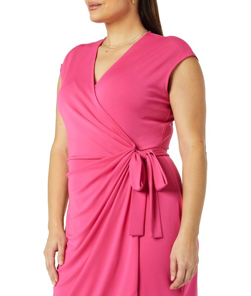 Amazon Essentials Women's Classic Cap Sleeve Wrap Dress (Available in Plus Size)
