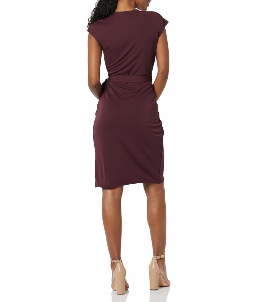 Amazon Essentials Women's Classic Cap Sleeve Wrap Dress (Available in Plus Size)