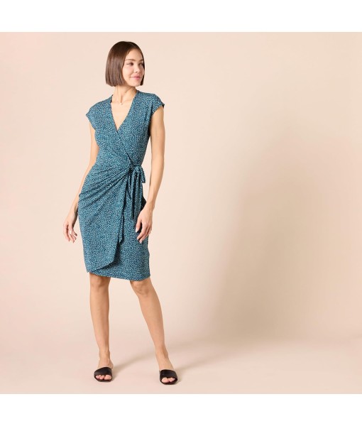 Amazon Essentials Women's Classic Cap Sleeve Wrap Dress (Available in Plus Size)