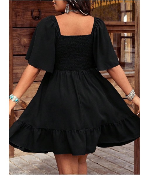 Verdusa Women's Plus Size Western Boho Floral Flowy Dress Cowgirl Outfits Country Summer A Line Dresses S-4XL