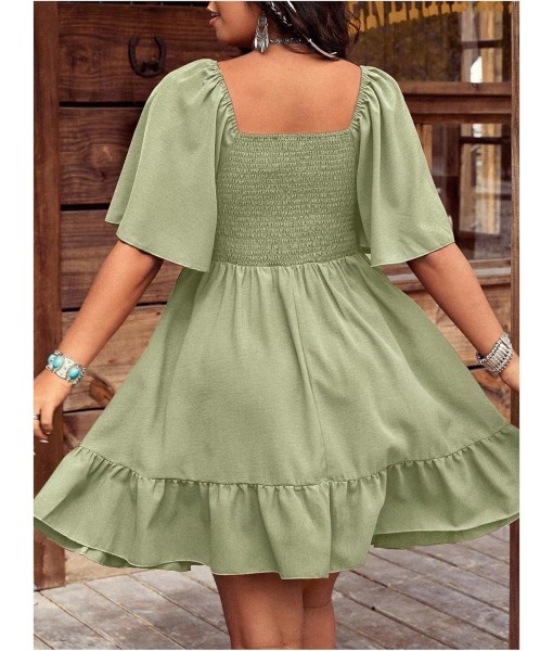 Verdusa Women's Plus Size Western Boho Floral Flowy Dress Cowgirl Outfits Country Summer A Line Dresses S-4XL