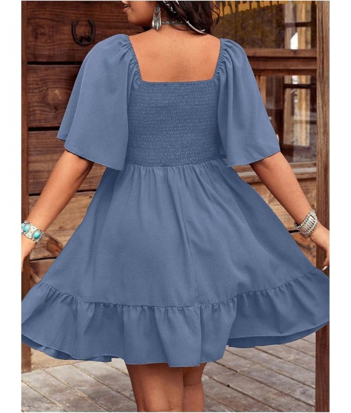 Verdusa Women's Plus Size Western Boho Floral Flowy Dress Cowgirl Outfits Country Summer A Line Dresses S-4XL