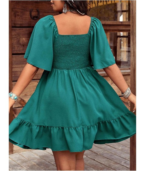 Verdusa Women's Plus Size Western Boho Floral Flowy Dress Cowgirl Outfits Country Summer A Line Dresses S-4XL