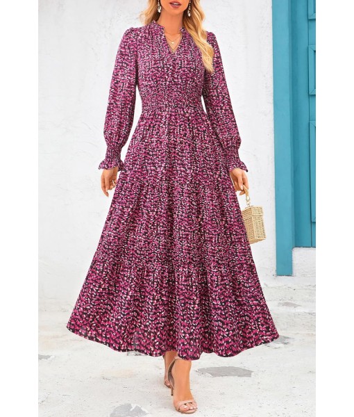 PRETTYGARDEN Women's Floral Maxi Dress 2025 Fall Long Sleeve V Neck Casual A Line Long Flowy Boho Party Dresses