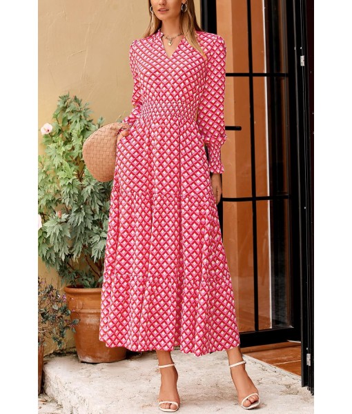 PRETTYGARDEN Women's Floral Maxi Dress 2025 Fall Long Sleeve V Neck Casual A Line Long Flowy Boho Party Dresses