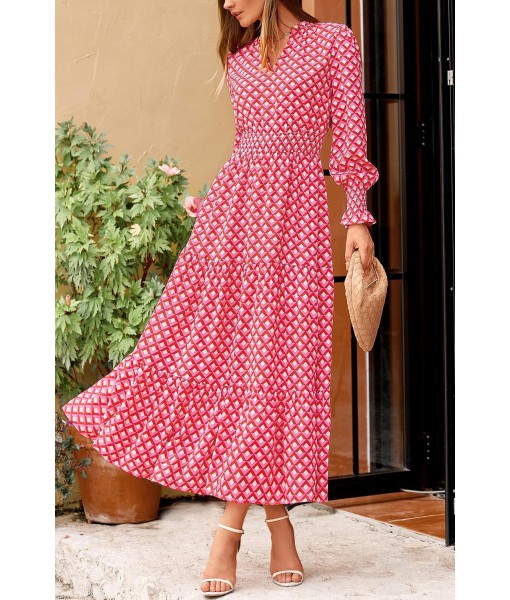 PRETTYGARDEN Women's Floral Maxi Dress 2025 Fall Long Sleeve V Neck Casual A Line Long Flowy Boho Party Dresses