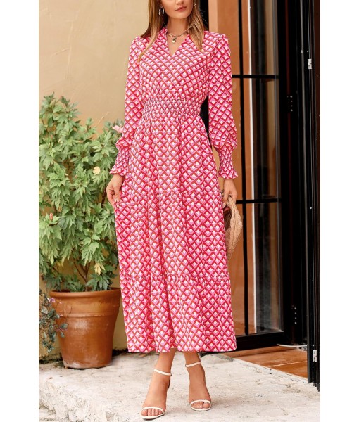PRETTYGARDEN Women's Floral Maxi Dress 2025 Fall Long Sleeve V Neck Casual A Line Long Flowy Boho Party Dresses