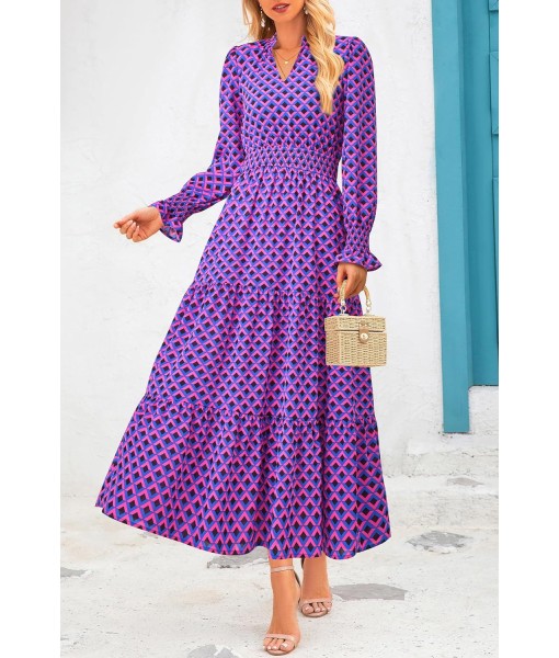 PRETTYGARDEN Women's Floral Maxi Dress 2025 Fall Long Sleeve V Neck Casual A Line Long Flowy Boho Party Dresses