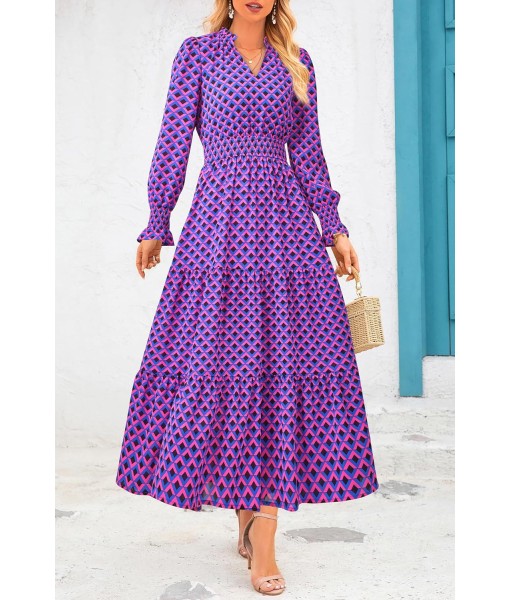 PRETTYGARDEN Women's Floral Maxi Dress 2025 Fall Long Sleeve V Neck Casual A Line Long Flowy Boho Party Dresses