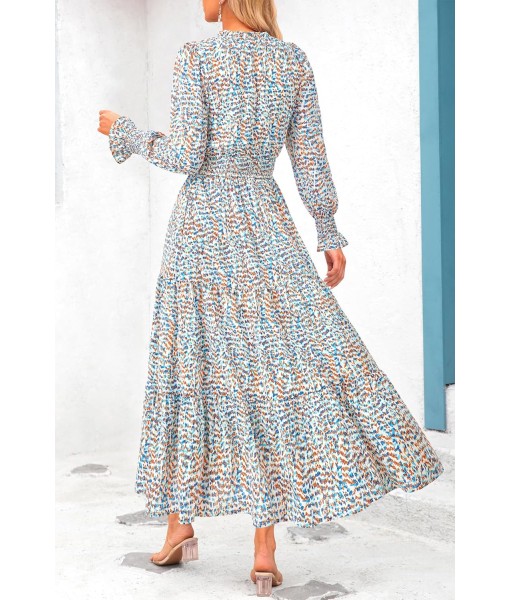 PRETTYGARDEN Women's Floral Maxi Dress 2025 Fall Long Sleeve V Neck Casual A Line Long Flowy Boho Party Dresses