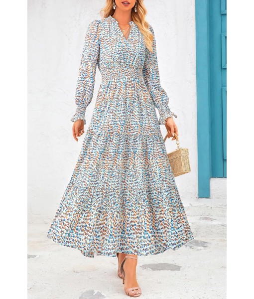 PRETTYGARDEN Women's Floral Maxi Dress 2025 Fall Long Sleeve V Neck Casual A Line Long Flowy Boho Party Dresses