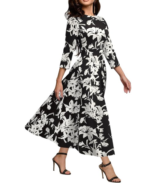 Simple Flavor Women's Vintage Dress Sleeveless O-Neck Party Cocktail Dress