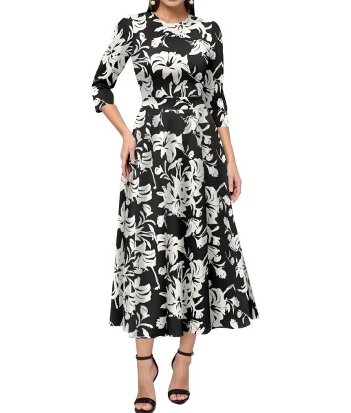 Simple Flavor Women's Vintage Dress Sleeveless O-Neck Party Cocktail Dress