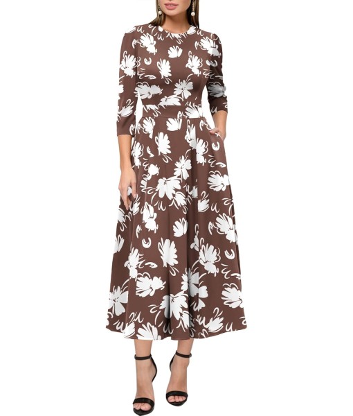 Simple Flavor Women's Vintage Dress Sleeveless O-Neck Party Cocktail Dress