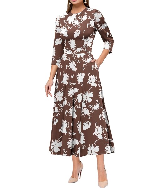 Simple Flavor Women's Vintage Dress Sleeveless O-Neck Party Cocktail Dress