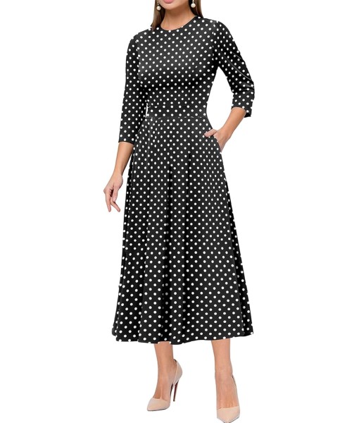 Simple Flavor Women's Vintage Dress Sleeveless O-Neck Party Cocktail Dress