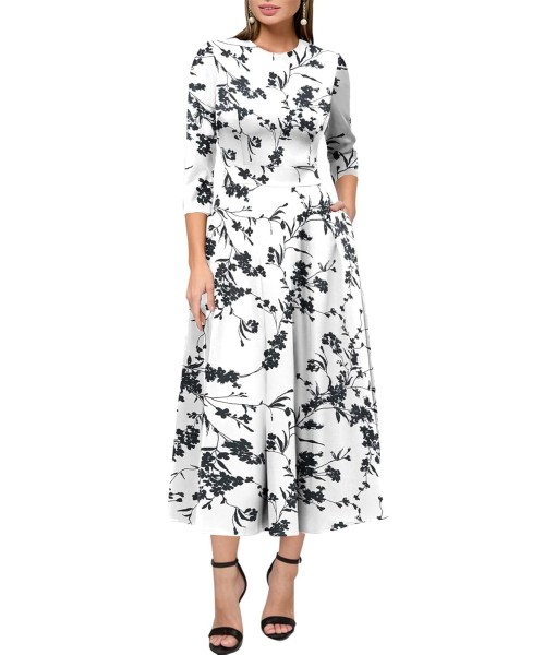 Simple Flavor Women's Vintage Dress Sleeveless O-Neck Party Cocktail Dress